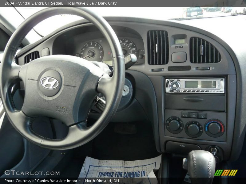 Tidal Wave Blue / Dark Gray 2004 Hyundai Elantra GT Sedan