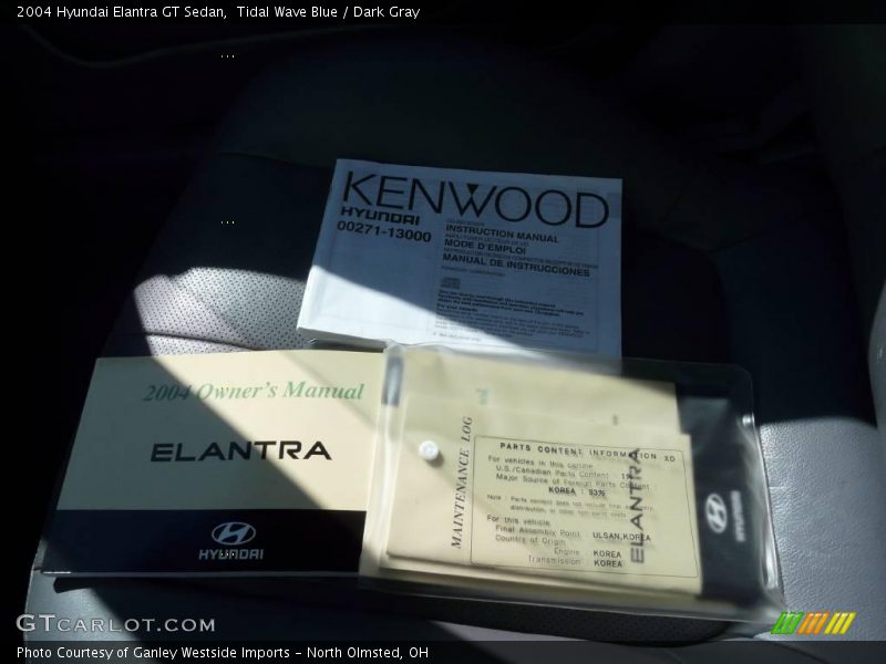 Tidal Wave Blue / Dark Gray 2004 Hyundai Elantra GT Sedan