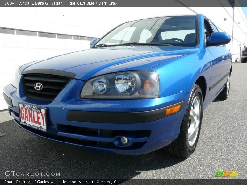 Tidal Wave Blue / Dark Gray 2004 Hyundai Elantra GT Sedan