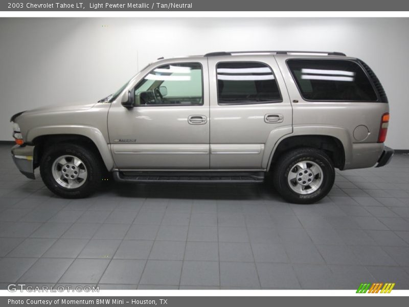 Light Pewter Metallic / Tan/Neutral 2003 Chevrolet Tahoe LT