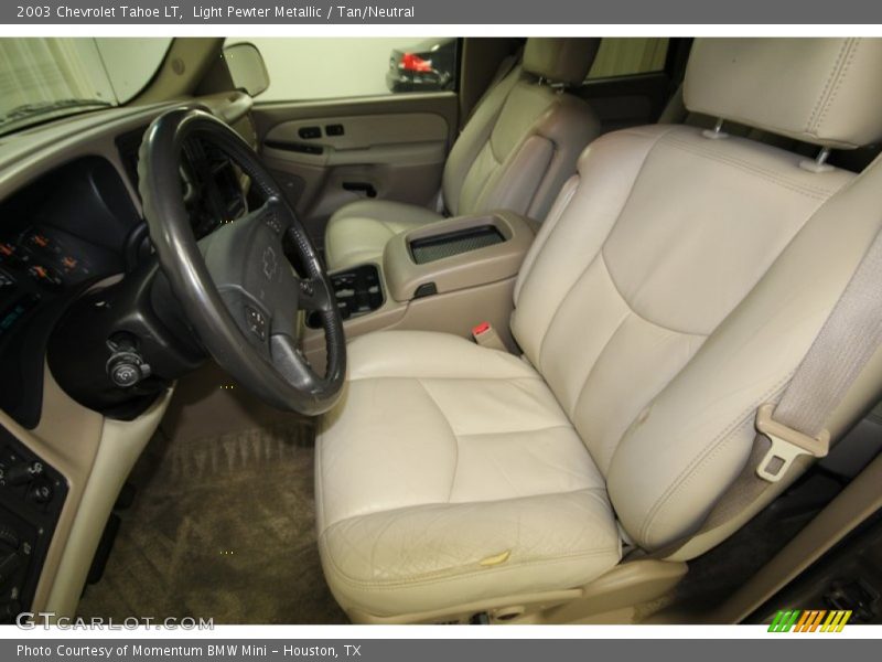 Light Pewter Metallic / Tan/Neutral 2003 Chevrolet Tahoe LT