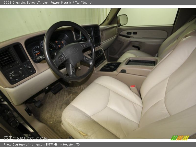 Light Pewter Metallic / Tan/Neutral 2003 Chevrolet Tahoe LT