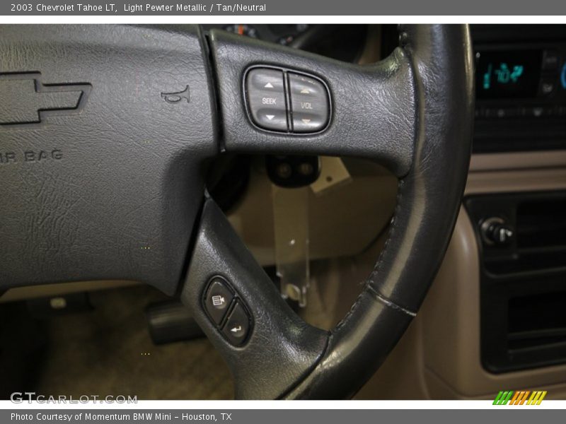 Light Pewter Metallic / Tan/Neutral 2003 Chevrolet Tahoe LT
