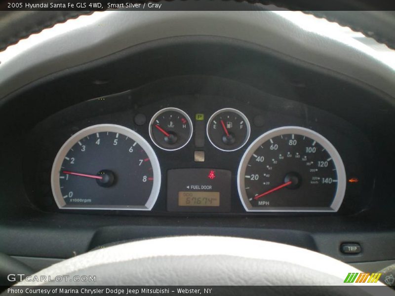 Smart Silver / Gray 2005 Hyundai Santa Fe GLS 4WD