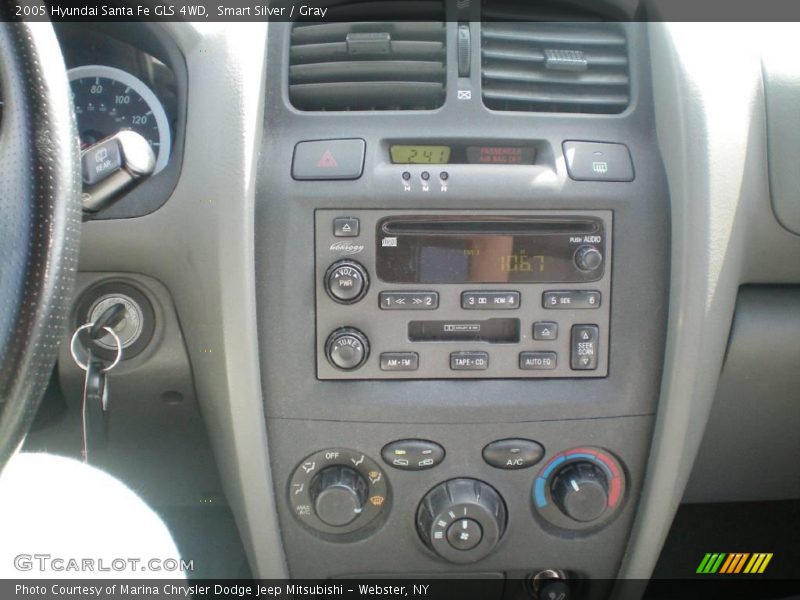 Smart Silver / Gray 2005 Hyundai Santa Fe GLS 4WD