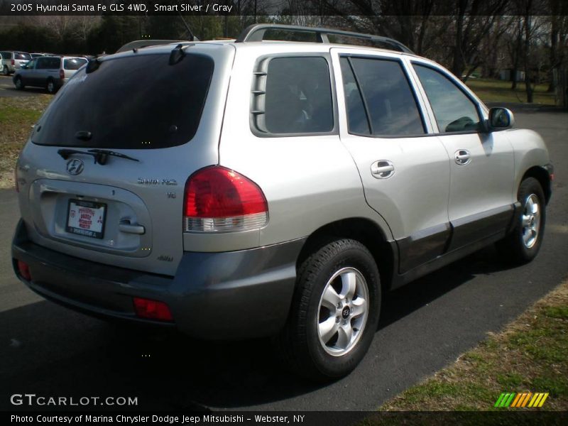 Smart Silver / Gray 2005 Hyundai Santa Fe GLS 4WD