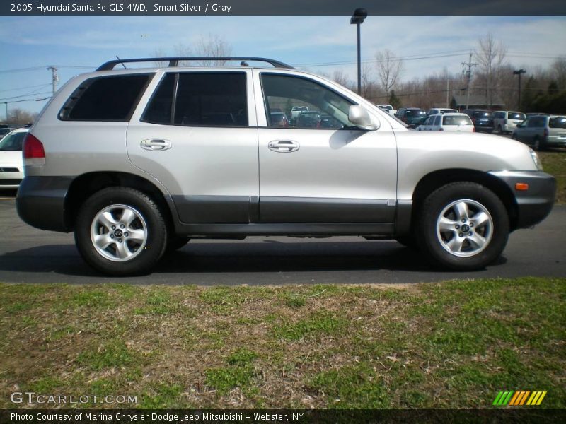 Smart Silver / Gray 2005 Hyundai Santa Fe GLS 4WD