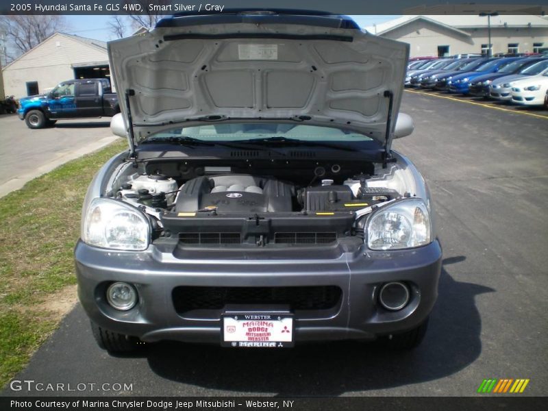 Smart Silver / Gray 2005 Hyundai Santa Fe GLS 4WD