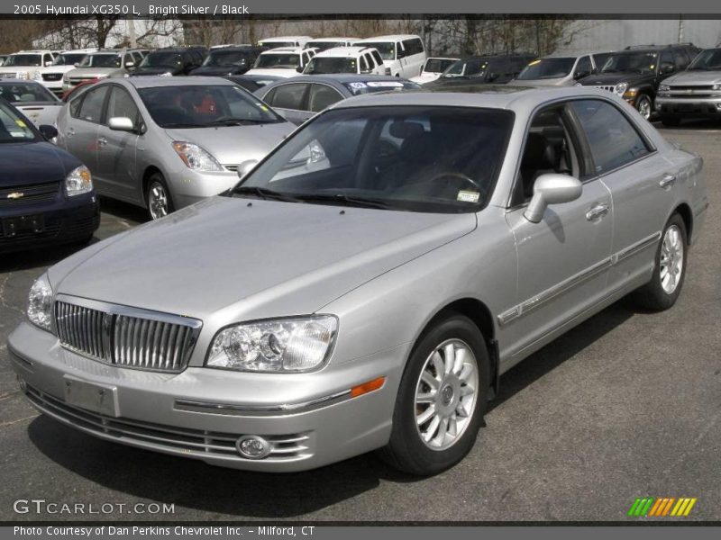 Bright Silver / Black 2005 Hyundai XG350 L