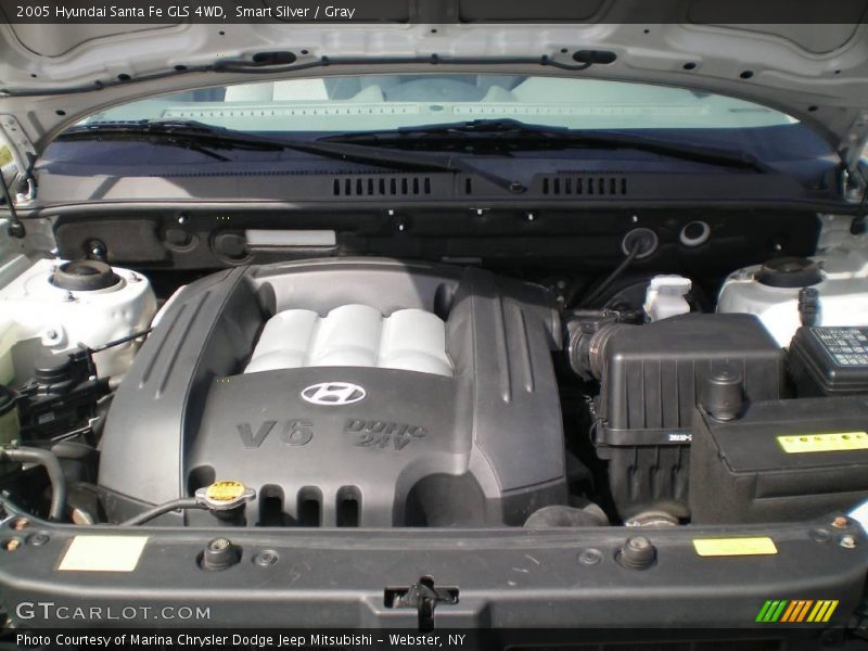 Smart Silver / Gray 2005 Hyundai Santa Fe GLS 4WD