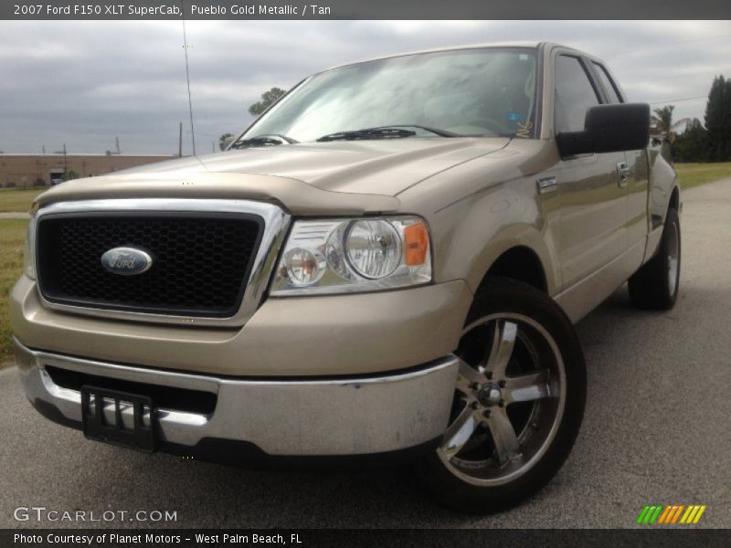 Pueblo Gold Metallic / Tan 2007 Ford F150 XLT SuperCab