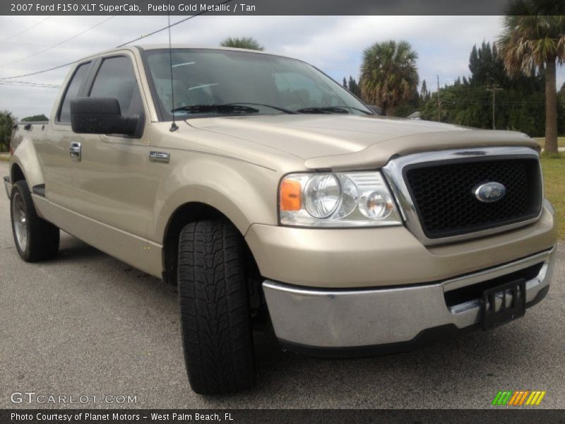 Pueblo Gold Metallic / Tan 2007 Ford F150 XLT SuperCab