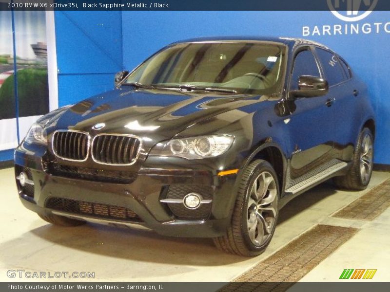 Black Sapphire Metallic / Black 2010 BMW X6 xDrive35i