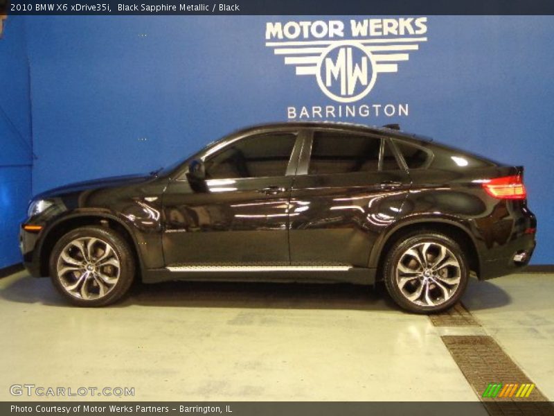 Black Sapphire Metallic / Black 2010 BMW X6 xDrive35i