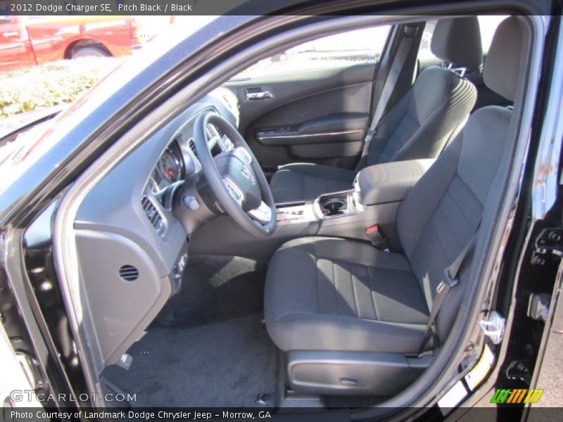 Pitch Black / Black 2012 Dodge Charger SE