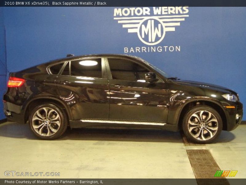 Black Sapphire Metallic / Black 2010 BMW X6 xDrive35i
