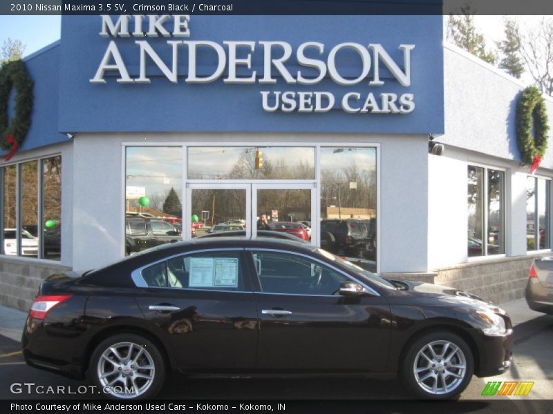 Crimson Black / Charcoal 2010 Nissan Maxima 3.5 SV