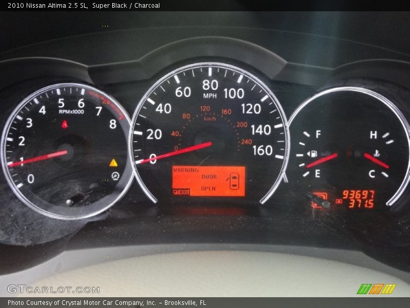 Super Black / Charcoal 2010 Nissan Altima 2.5 SL