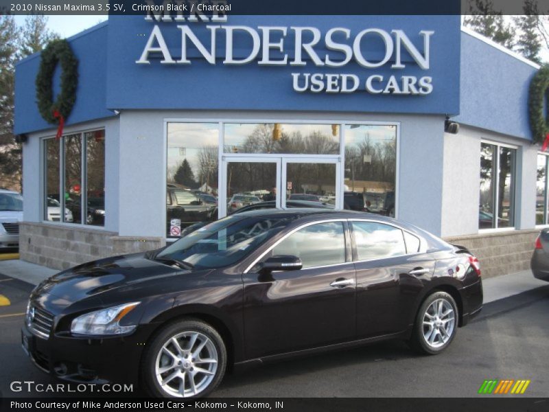 Crimson Black / Charcoal 2010 Nissan Maxima 3.5 SV