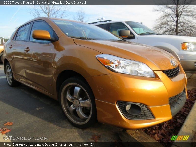 Sundance Metallic / Dark Charcoal 2009 Toyota Matrix S