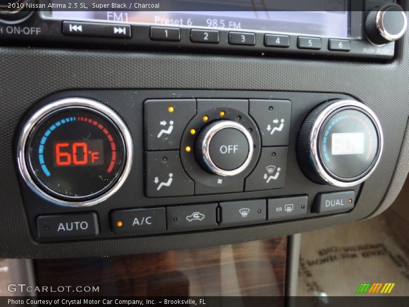 Super Black / Charcoal 2010 Nissan Altima 2.5 SL