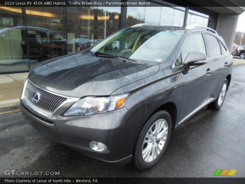Truffle Brown Mica / Parchment/Brown Walnut 2010 Lexus RX 450h AWD Hybrid