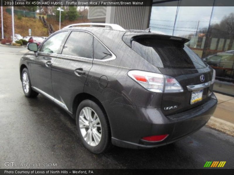 Truffle Brown Mica / Parchment/Brown Walnut 2010 Lexus RX 450h AWD Hybrid