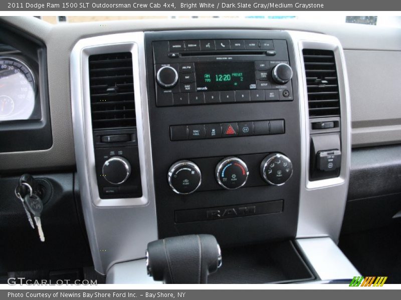Controls of 2011 Ram 1500 SLT Outdoorsman Crew Cab 4x4