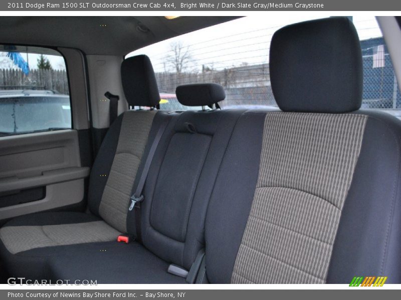 Bright White / Dark Slate Gray/Medium Graystone 2011 Dodge Ram 1500 SLT Outdoorsman Crew Cab 4x4
