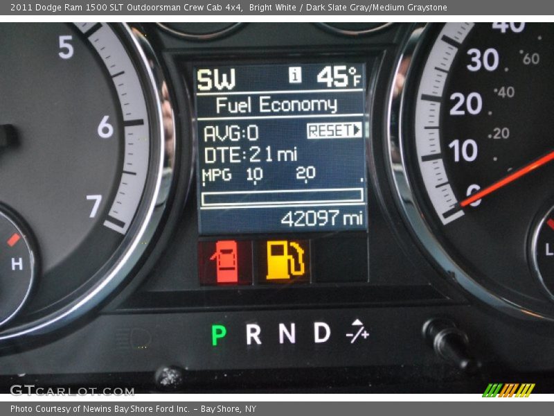 Bright White / Dark Slate Gray/Medium Graystone 2011 Dodge Ram 1500 SLT Outdoorsman Crew Cab 4x4