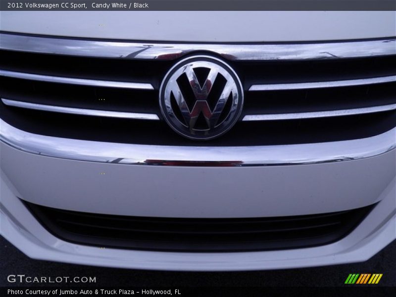 Candy White / Black 2012 Volkswagen CC Sport