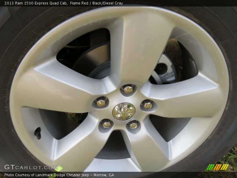 Flame Red / Black/Diesel Gray 2013 Ram 1500 Express Quad Cab