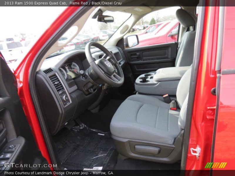 Flame Red / Black/Diesel Gray 2013 Ram 1500 Express Quad Cab