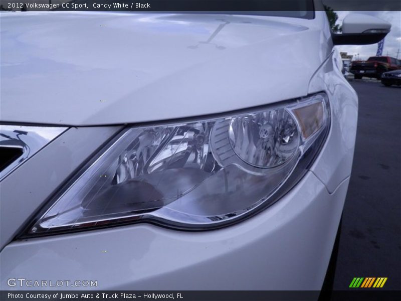 Candy White / Black 2012 Volkswagen CC Sport