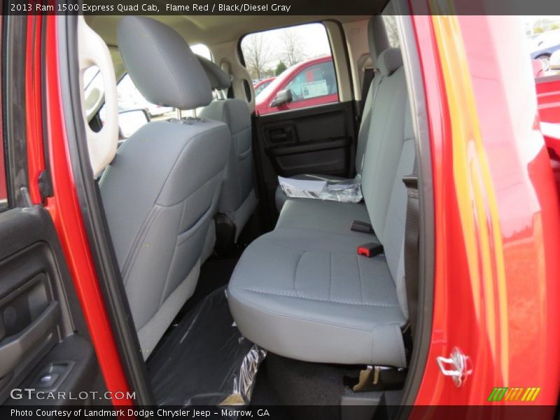 Flame Red / Black/Diesel Gray 2013 Ram 1500 Express Quad Cab
