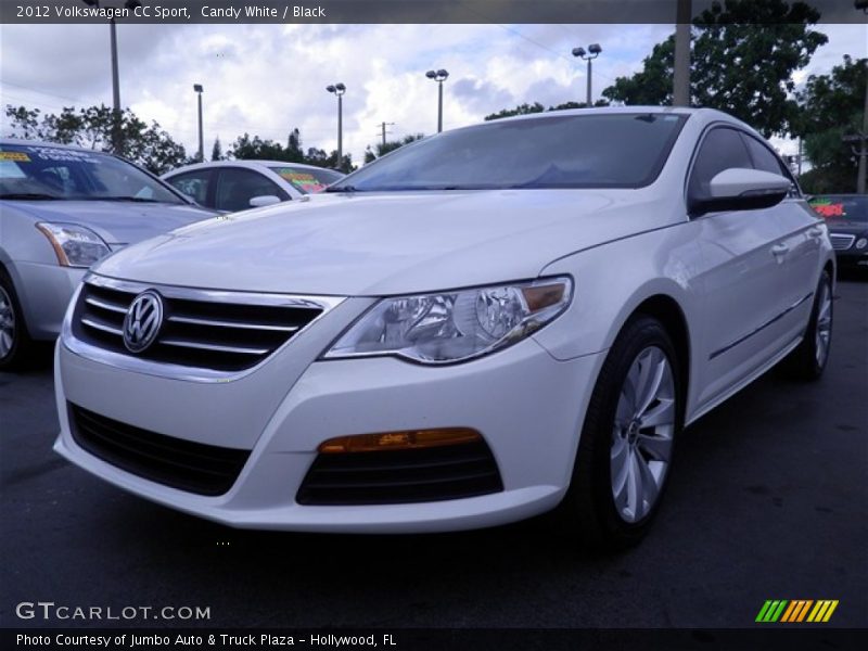 Candy White / Black 2012 Volkswagen CC Sport