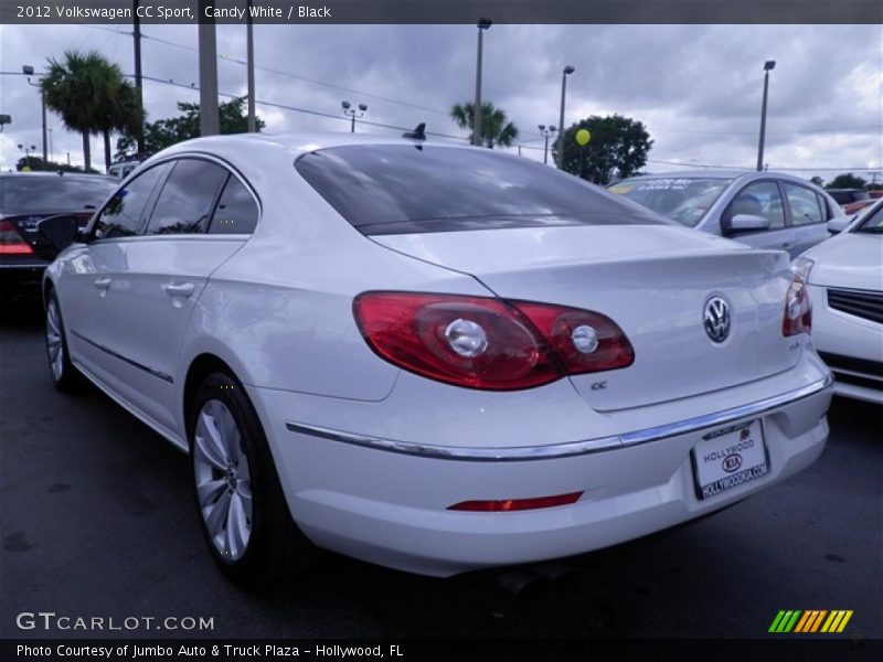 Candy White / Black 2012 Volkswagen CC Sport