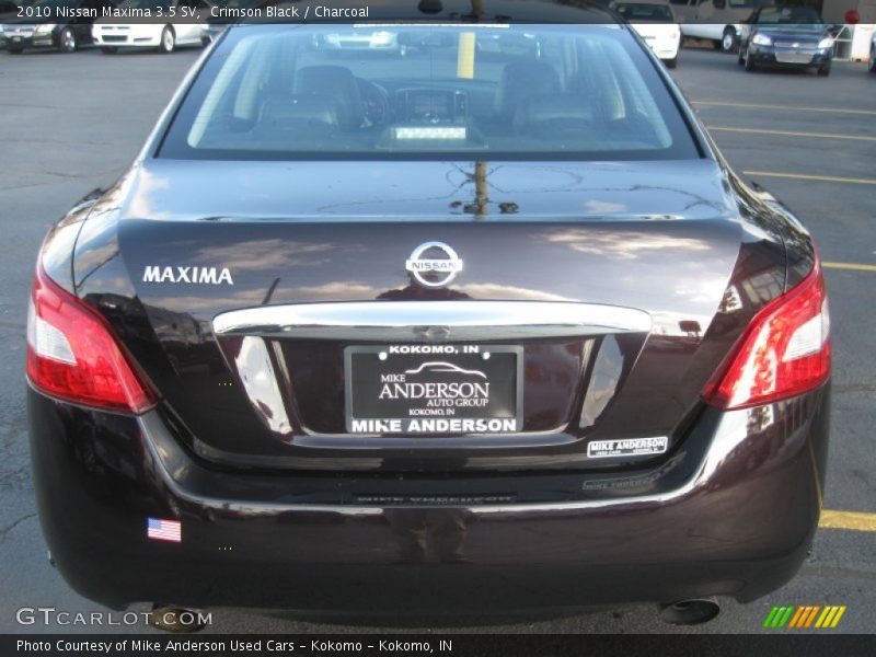 Crimson Black / Charcoal 2010 Nissan Maxima 3.5 SV