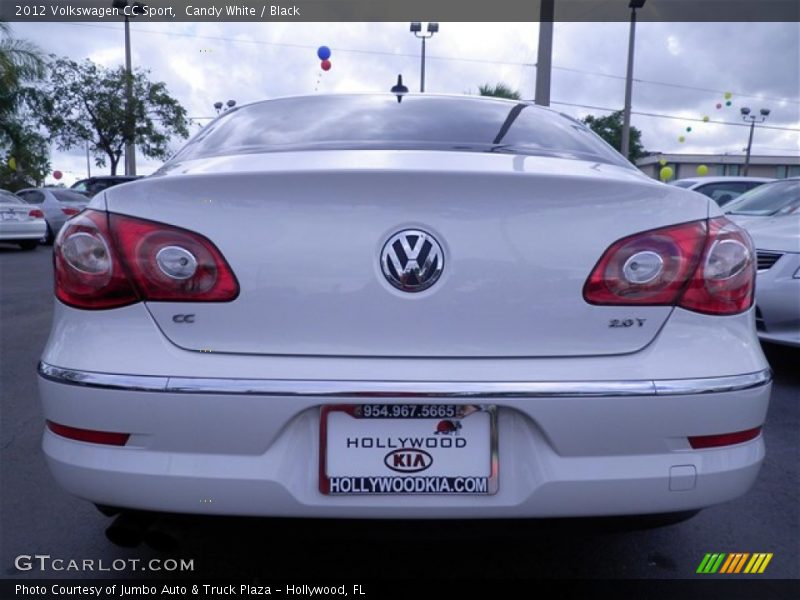 Candy White / Black 2012 Volkswagen CC Sport