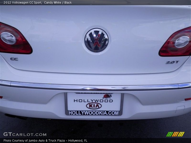 Candy White / Black 2012 Volkswagen CC Sport
