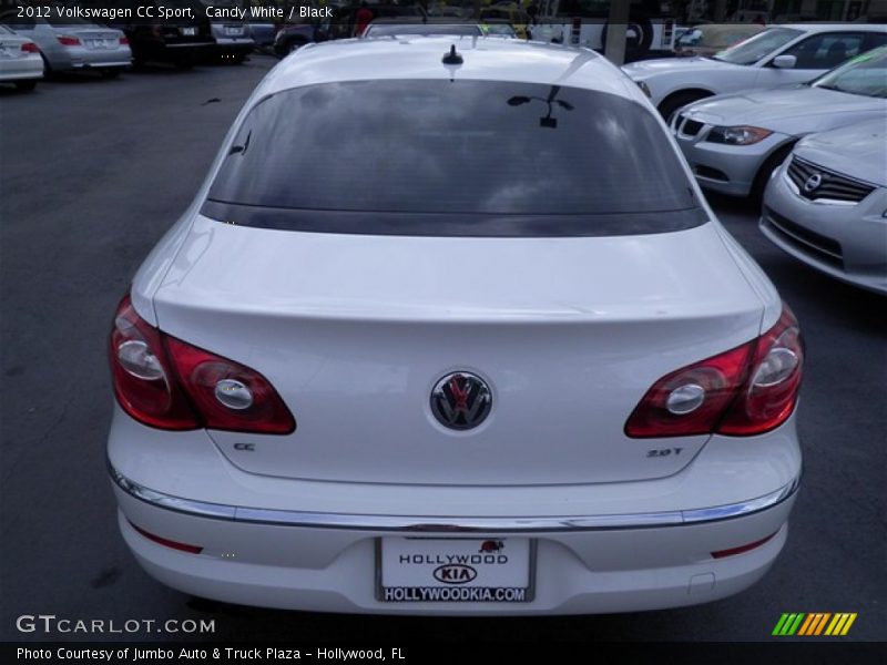 Candy White / Black 2012 Volkswagen CC Sport