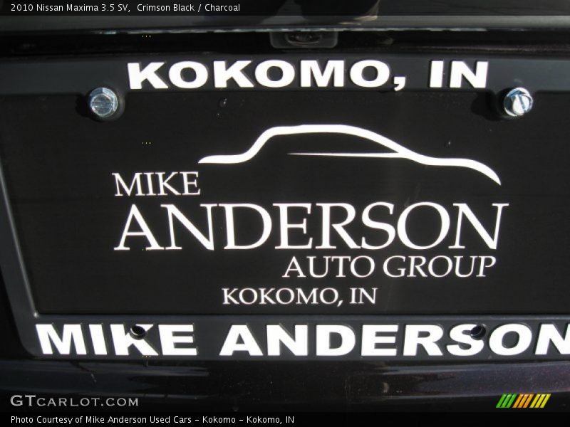 Crimson Black / Charcoal 2010 Nissan Maxima 3.5 SV