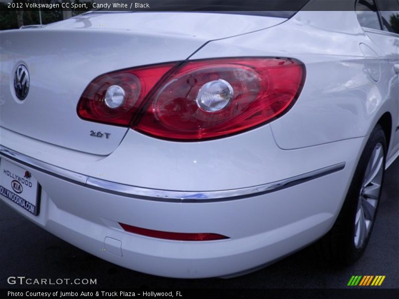 Candy White / Black 2012 Volkswagen CC Sport