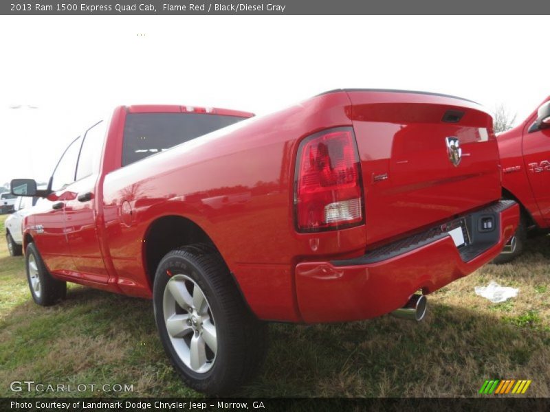 Flame Red / Black/Diesel Gray 2013 Ram 1500 Express Quad Cab