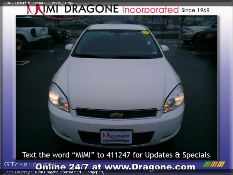 White / Gray 2007 Chevrolet Impala LT