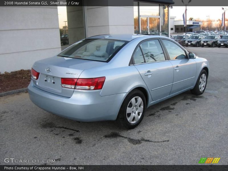Silver Blue / Gray 2008 Hyundai Sonata GLS