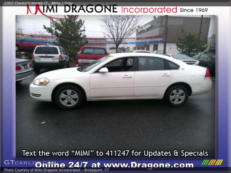 White / Gray 2007 Chevrolet Impala LT