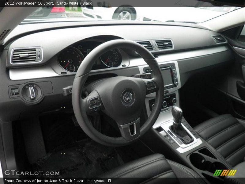 Candy White / Black 2012 Volkswagen CC Sport