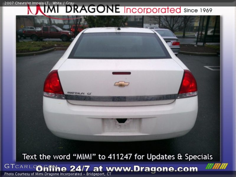 White / Gray 2007 Chevrolet Impala LT