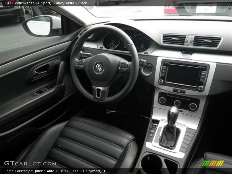 Candy White / Black 2012 Volkswagen CC Sport